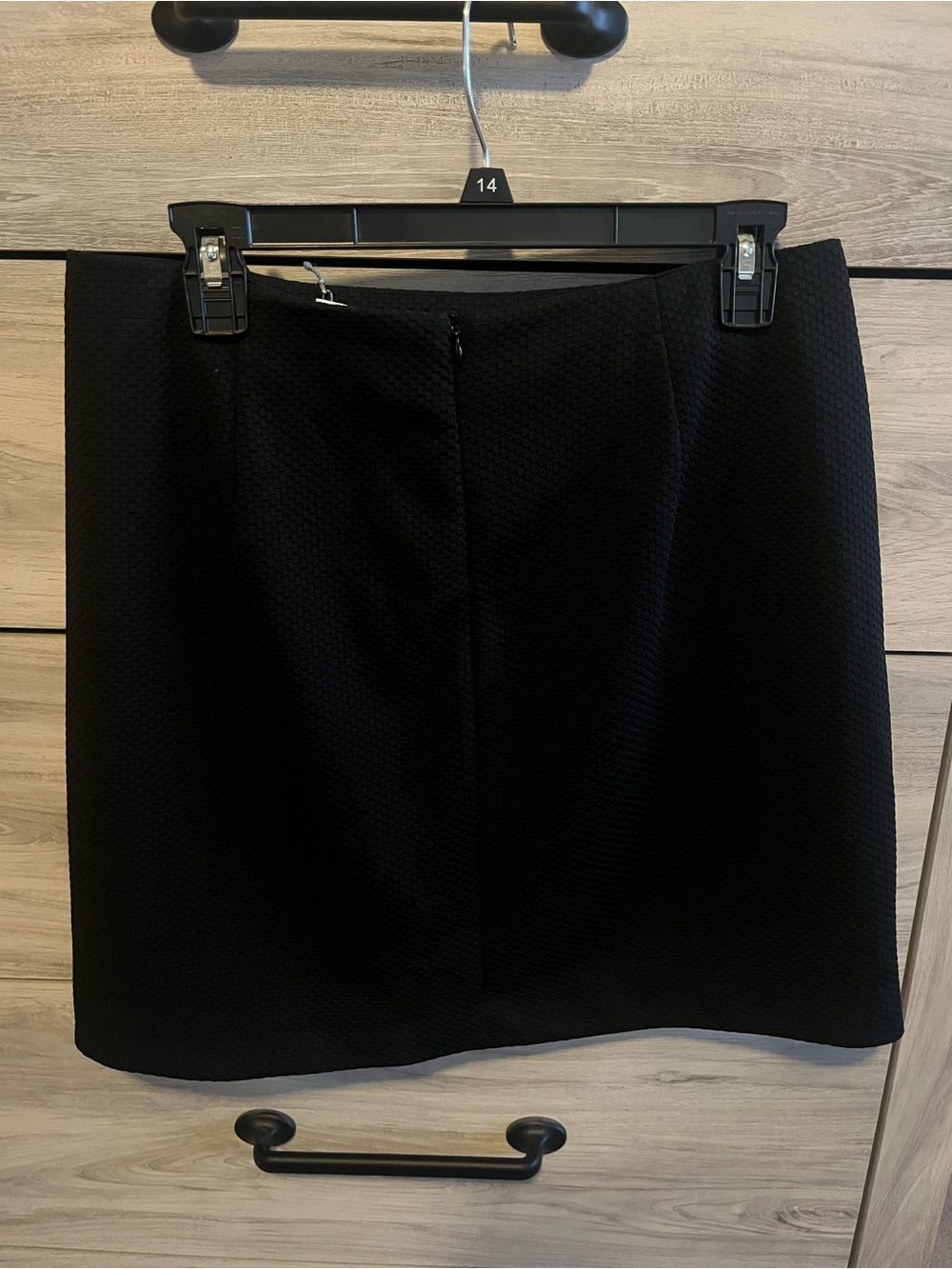 LC Lauren Conrad Black Textured Mini Skirt